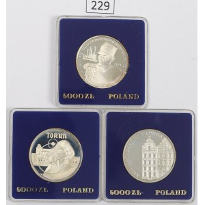 People's Republic of Poland, Set of 5,000 gold 1989 - silver