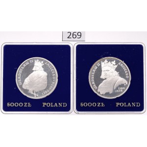 People's Republic of Poland, Set of 5,000 gold 1989 - silver