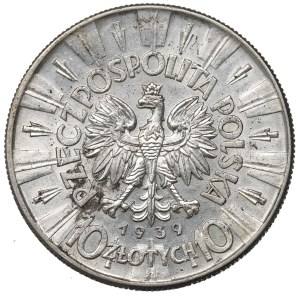 II Republic of Poland, 10 zloty 1939 Pilsudski
