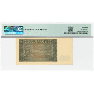 PRL, 2 Zloty 1948 AU - PMG 58 EPQ