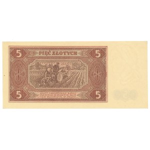 People's Republic of Poland, 5 gold 1948 AL