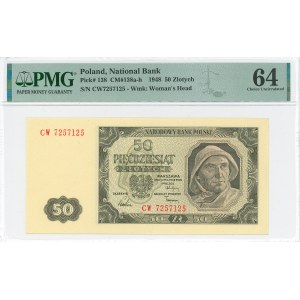 PRL, 50 zl. 1948 CW - PMG 64