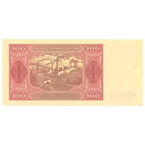 People's Republic of Poland, 100 gold 1948 HF - ribbed paper