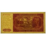 People's Republic of Poland, 100 gold 1948 HF - ribbed paper