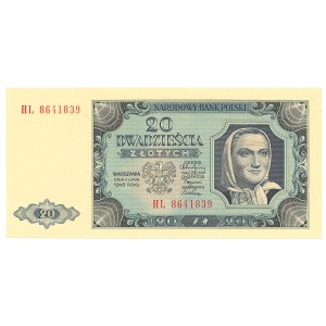 PRL, 20 zloty 1948 HL