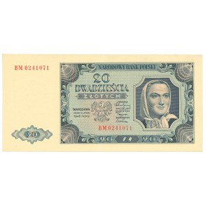 PRL, 20 Zloty 1948 BM