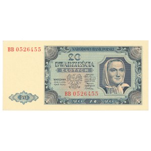 People's Republic of Poland, 20 gold 1948 BB