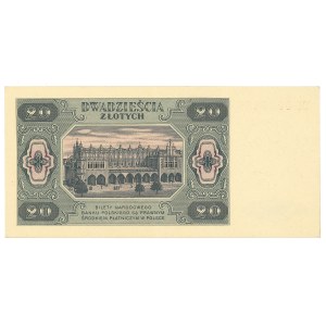 People's Republic of Poland, 20 gold 1948 BB