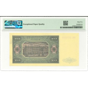 PRL, 20 Zloty 1948 GL - PMG 65EPQ