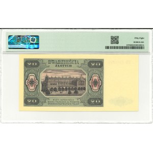 PRL, 20 zloty 1948 EB - PMG 58