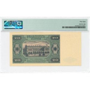 PRL, 20 zloty 1948 AF - PMG 58