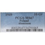 PRL, 10 groszy 1949 - PCGS MS67