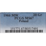 PRL, 20 pennies 1966 - PCGS MS67