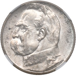 II RP, 5 Zloty 1935 Piłsudski - NGC MS62