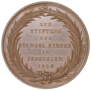 Germany, Medal commemorating the opening of the Protestant church in Jerusalem in 1842