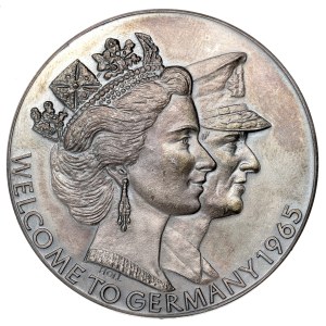 Germany, Medal commemorating the visit of Elizabeth II and Prince Philip 1965