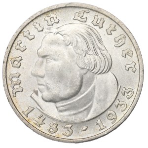 Germany, 2 mark 1933 D Luther