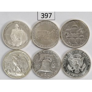 États-Unis, collection de pièces de 1/2 dollar