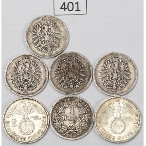 Germany, Set of 1-2 marks 1874-1939