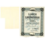 Second Polish Republic, F. Romaszkan Paper Factory in Wadowice, 1927, 5 x 200 PL