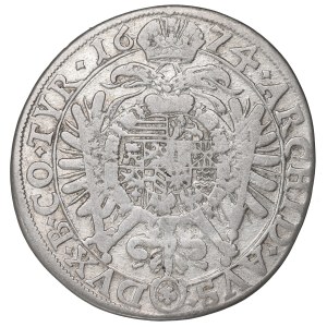 Autriche, 15 krajcars 1674, Vienne