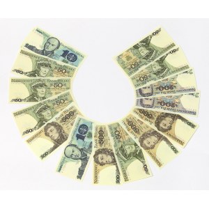 PRL, 10-500 PLN - set of 16 pcs.