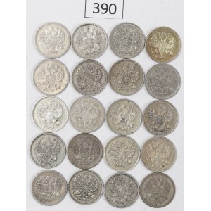 Russia, Nicola II, Set di 10 copechi 1898-1915
