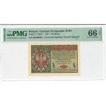 GG, 1/2 Polish brand 1916 B General - PMG 66 EPQ