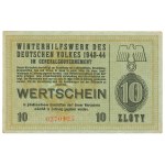 GG, Winter Aid to the German Population, 10 zloty 1943-1944