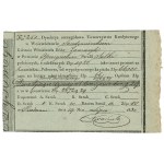Kingdom of Poland, Receipt, interest on capital 1831 (November Uprising)