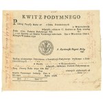 Tax receipt (sub-tax), printed from the year 1790