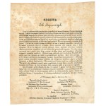 November Uprising - proclamation