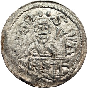Bolesław IV the Curly (1146-73), denarius, Kraków, reliquary - BEAUTIFUL