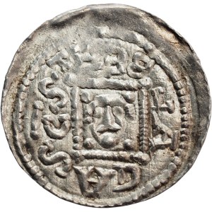 Bolesław IV the Curly (1146-73), denarius, Kraków, reliquary - BEAUTIFUL