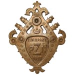 II RP, Badge of Polish Ski Association Zakopane 1928 - Trumpeter Cracow