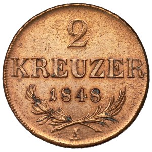 Austria, 2 kreuzer 1848