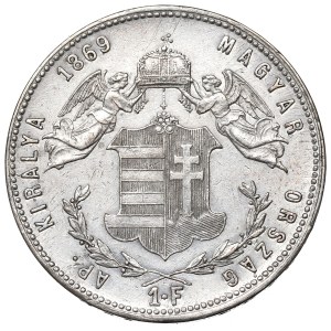 Hongrie, François-Joseph, 1 forint 1869, Kremnica