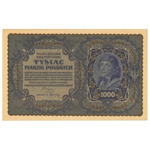 II RP, 1000 polnische Mark 1919 III Serie A