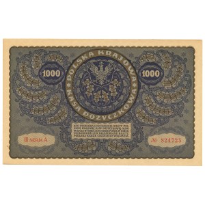 II RP, 1000 polnische Mark 1919 III Serie A
