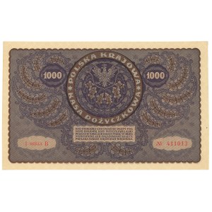 Second Polish Republic, 1000 Polish marks 1919 I Series B
