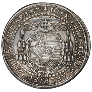 Autriche, évêché de Salzbourg, 1/2 Thaler 1694