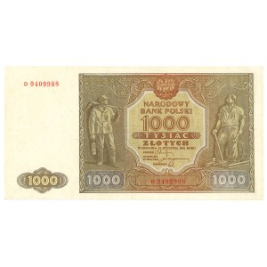 PRL, 1000 zlotys 1946 D
