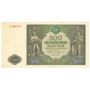 Volksrepublik Polen, 500 Zloty 1946 H