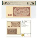 PRL, 5 zloty 1948 - ser. A 0000000 - AKCEPT -PMG 55 RARE Ex LUCOW