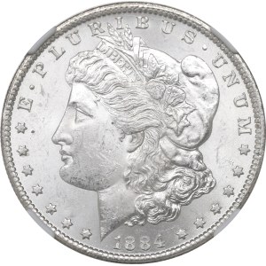 USA, Morgan dollar 1884 Carson City - NGC MS62
