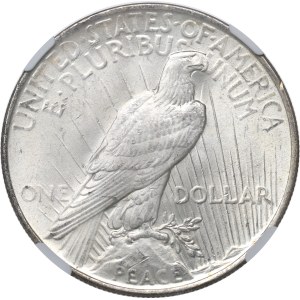 USA, Dollaro della pace 1922 - NGC MS63