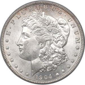 USA, Morganov dolár 1904 O - ANACS MS64