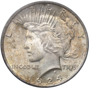 USA, Peace dollar 1924 - ANACS MS63