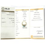 Ring with diamonds and turquoise