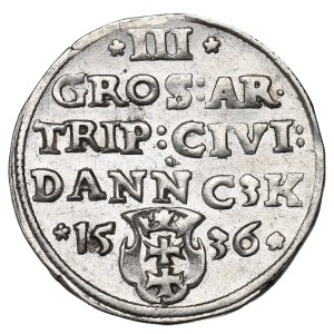 Sigismund I, 3 groschen 1536, Danzig